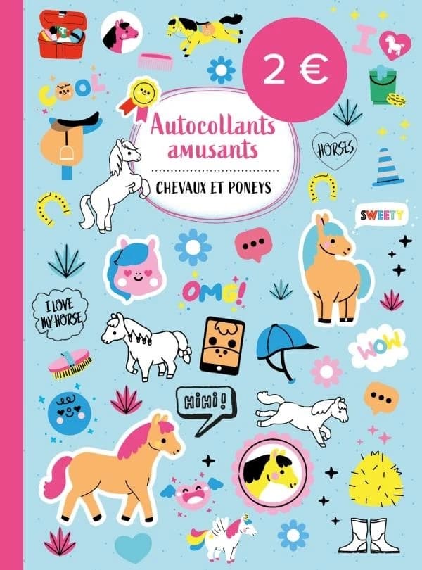 Autocollants amusants : Chevaux et poneys