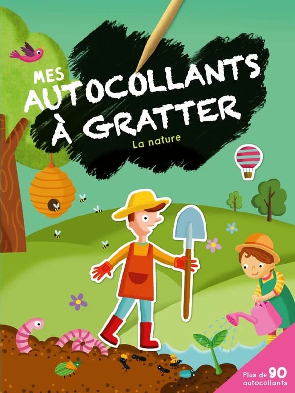 Mes autocollants à grater : la nature