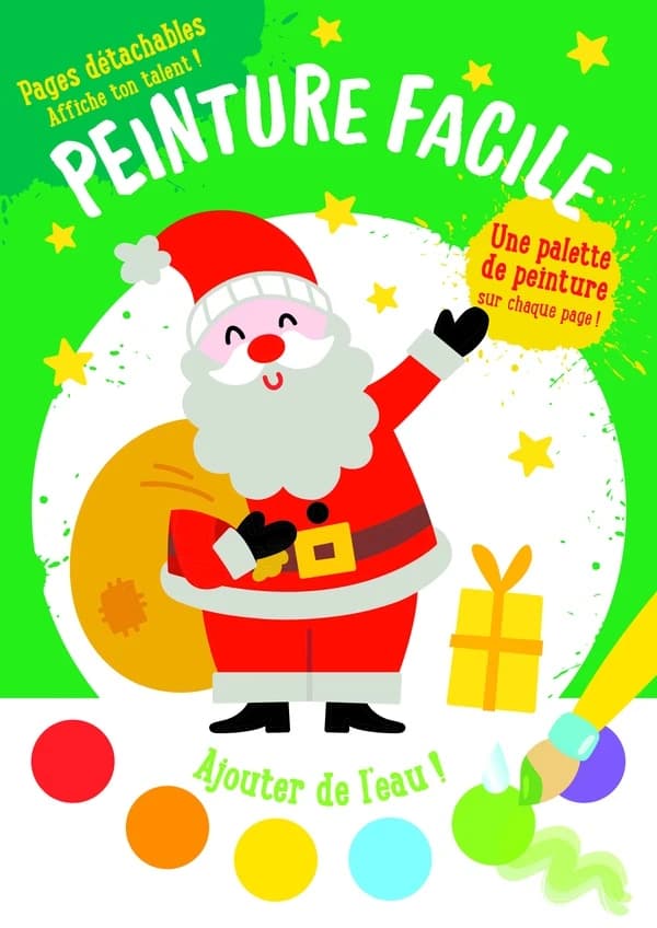 Peinture facile : Père Noël