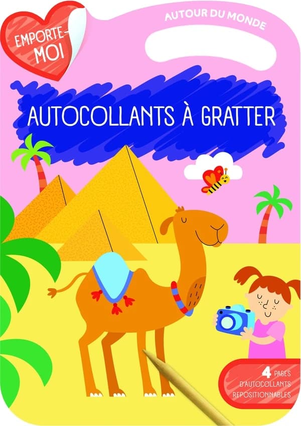 Mes autocollants à grater : autour du monde
