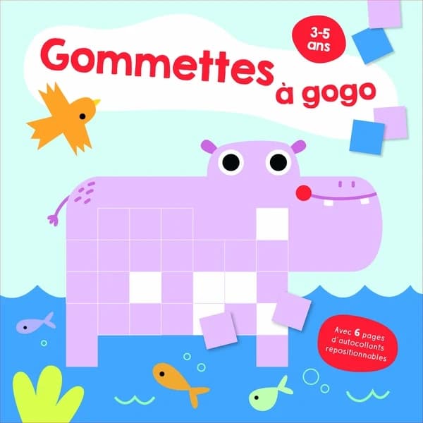 Gommettes à gogo : l'hippopotame