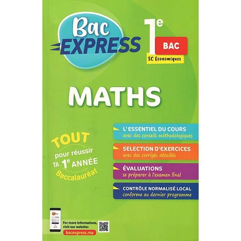 Bac Express 1 BAC - MATHS SC- ECONOMIE