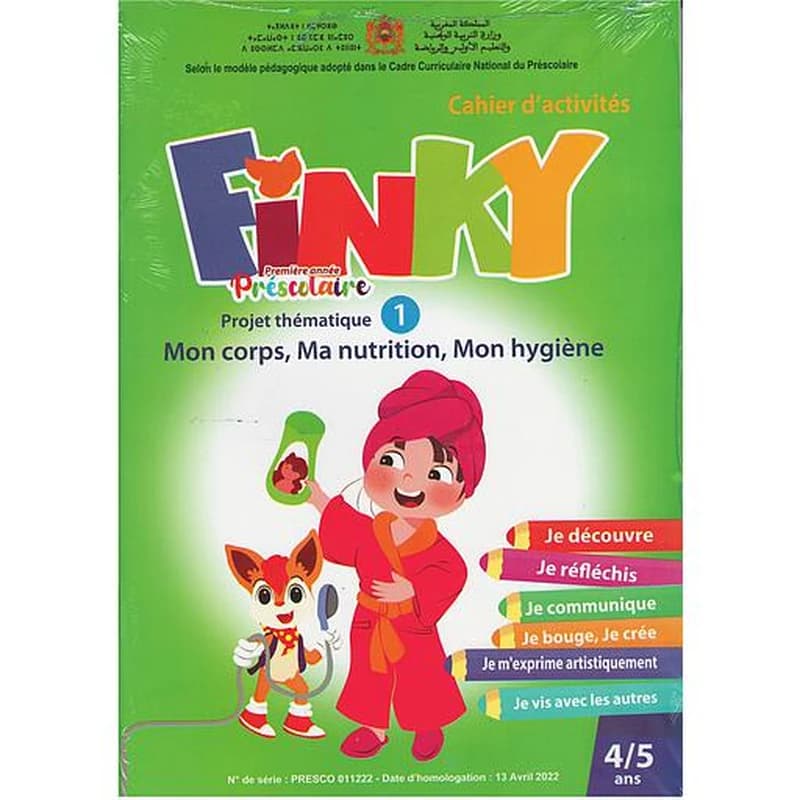 Finky première année préscolaire projet thématique 1 mon corps,ma nutrition , mon hygiène 4