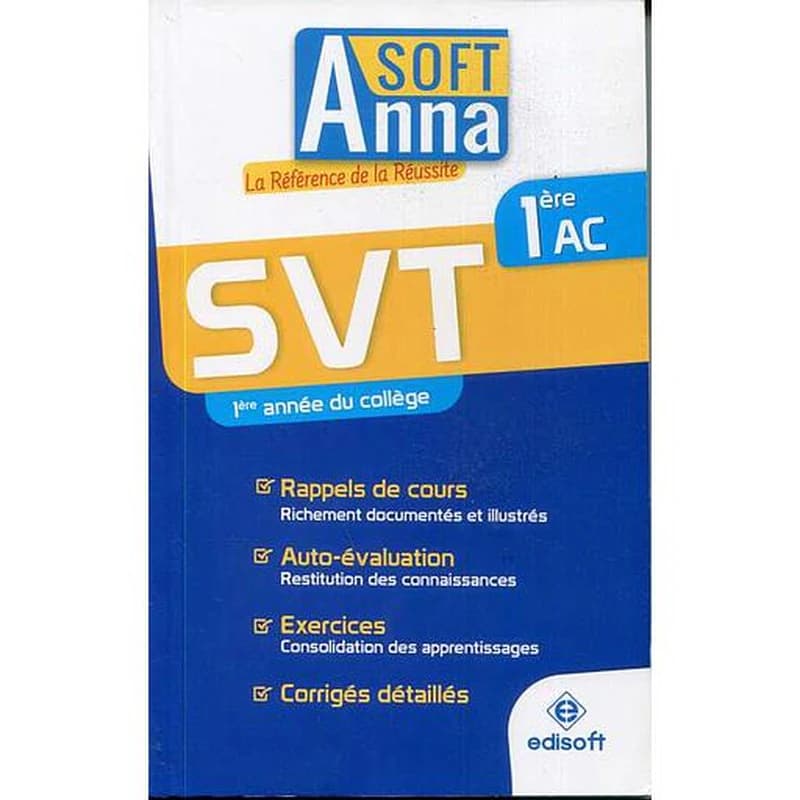 Anna Soft SVT 1 Année Collège