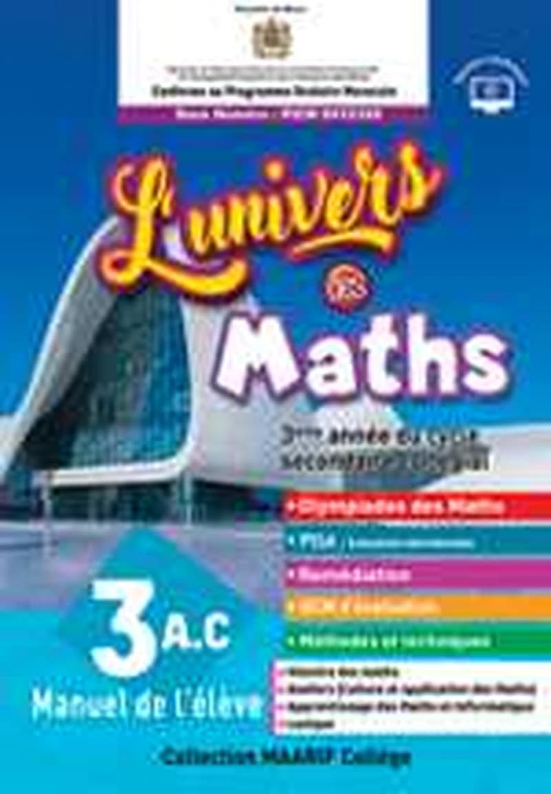 UNIVERS DES MATHS 3AC NE