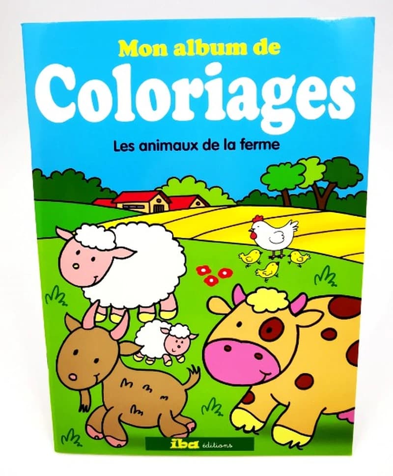 Mon album de coloriage .les animaux de la ferme