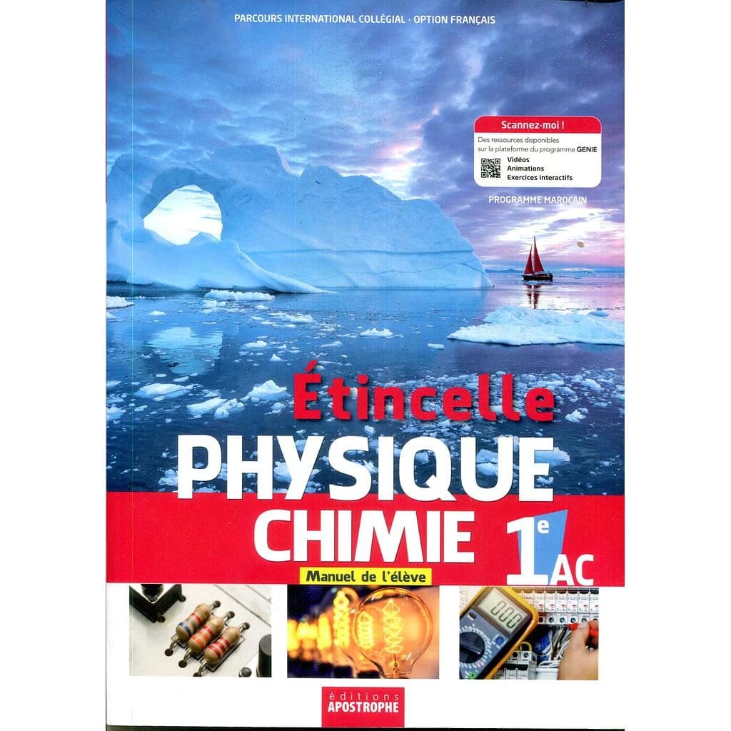 ETINCELLE PHYSIQUE CHIMIE 1 AC MANUEL