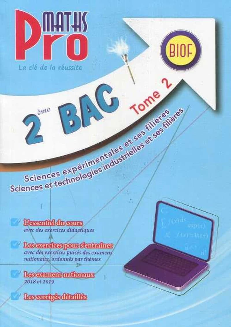 PRO MATHS 2EME BAC T2 BIOF SC EXP