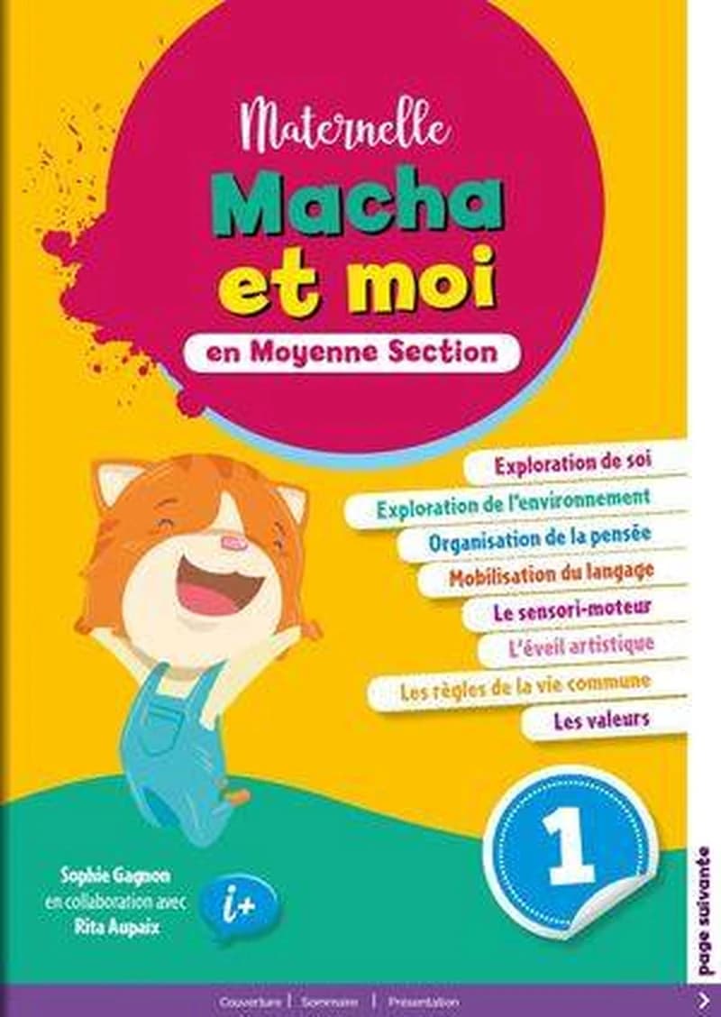 Macha et moi en MS - Pack ( Cahier d'apprentissage 1, 2 & 3 + Mon Portfolio )