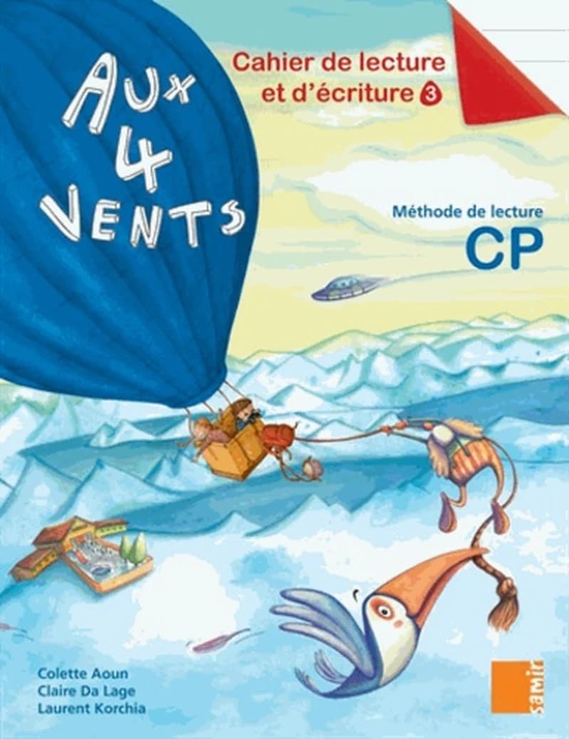 Aux 4 vents : méthode de lecture : cours préparatoire
