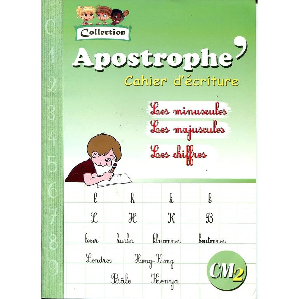 CAHIER D'ECRITURE CM2 APOSTROPHE