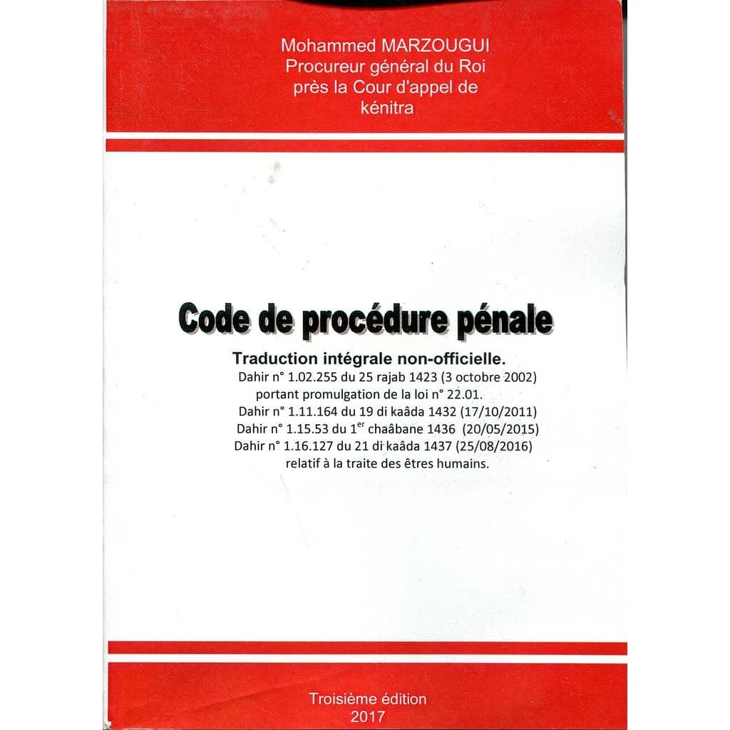 CODE DE PROCEDURE PENALE