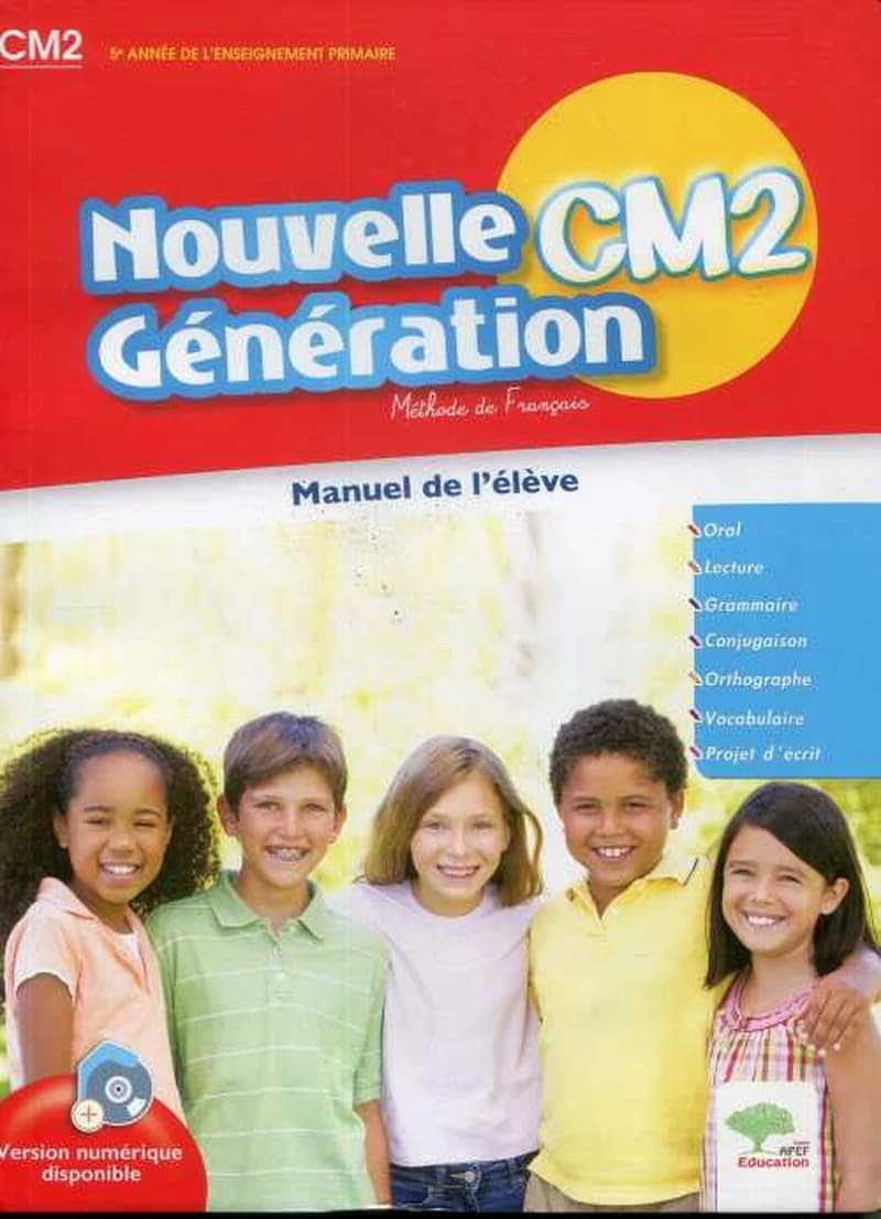 Français CM2 Nouvelle génération livre 2013