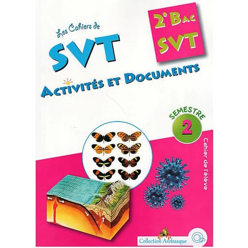 Les Cahiers de SVT Activités et Documents 2ème Bac SVT 2éme semestre -Coll. Arobasque
