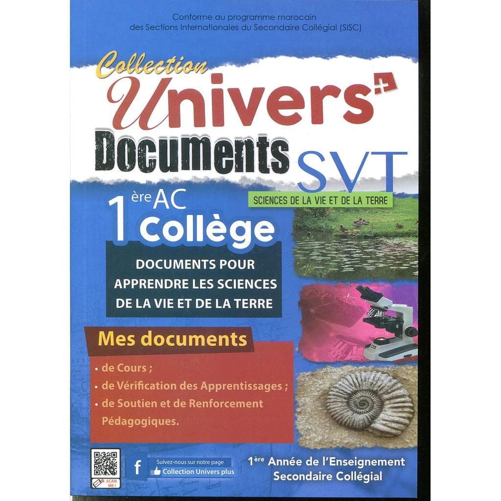 Univers SVT 1ère AC Document (1re Sem & 2e Sem)