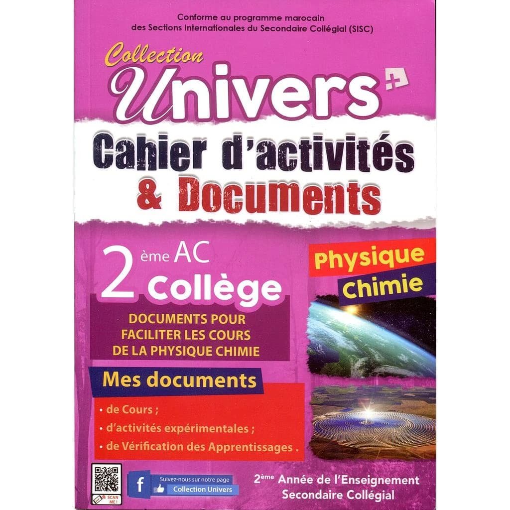 CAHIER D'ACTIVITES &amp; DOCUMENTS UNIVRES + 2AC