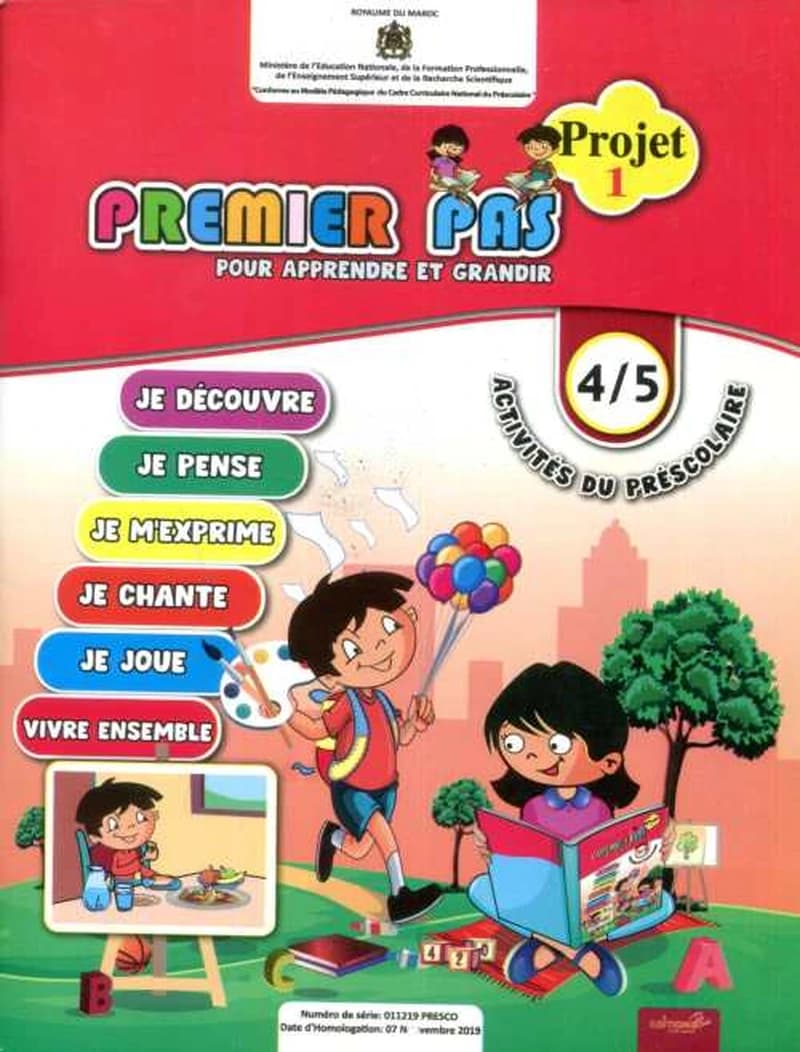 Premier pas pour apprendre et grandir MS 4