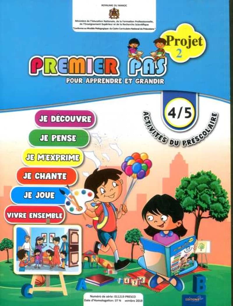 Premier pas pour apprendre et grandir MS 4