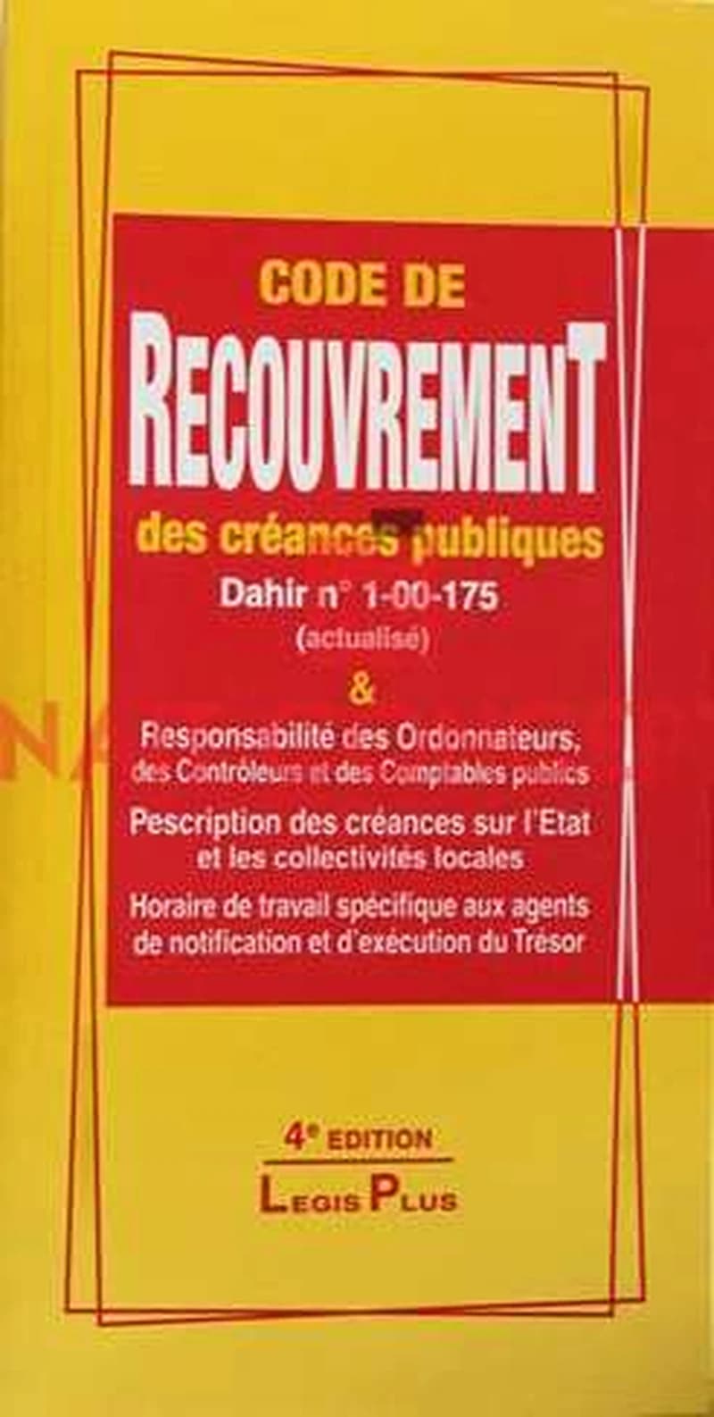 CODE DE RECOUVREMENT DES CREANCES PUBLIQUES