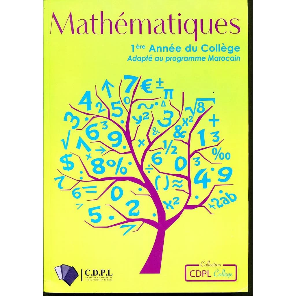 MATHEMATIQUES 1ERE ANNEE COLLEGE CDPL