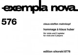 Exempla nova