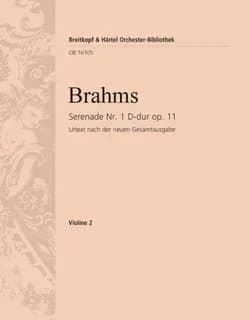 Serenade nr. 1 d-dur op. 11 orchestre