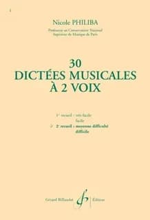 30 dictees musicales a 2 voix volume 2