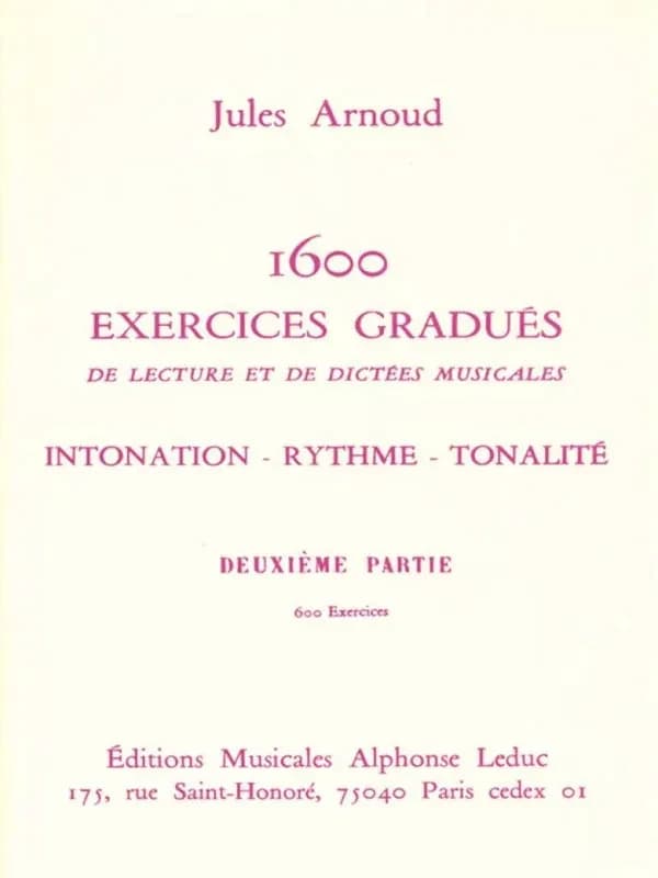 Jules arnoud: 1600 exercices gradues vol.2