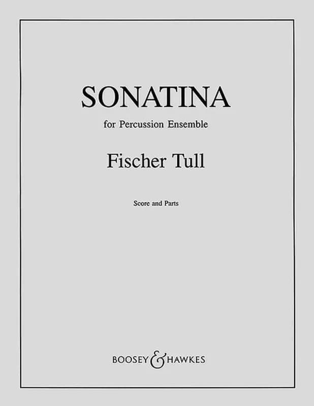 Percussion sonatina musique d'ensemble-partition+parties separees