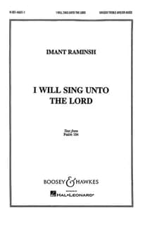 I will sing unto the lord chant