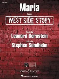 Maria sheet (west side story) piano, voix, guitare