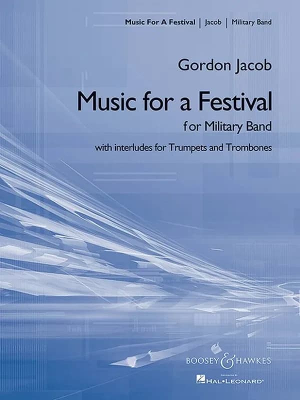 Music for a festival (newly engraved full score) -partition+parties separees