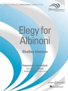 Elegy for albinoni concert band