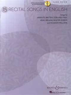 15 recital songs in english chant +cd