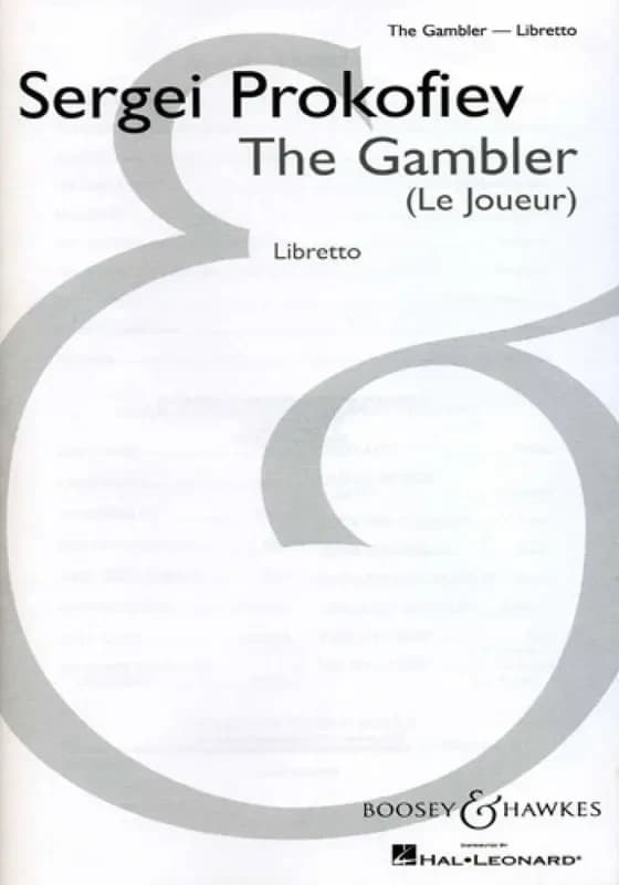 The gambler op. 24 opera