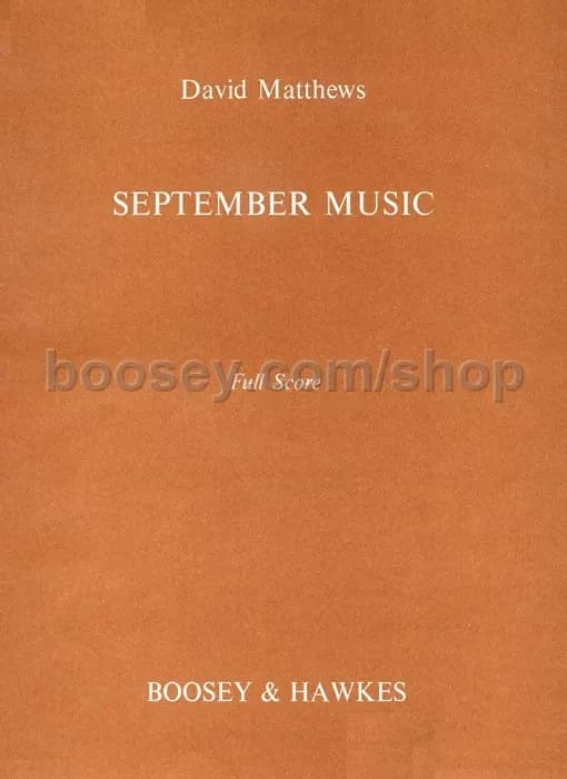 September music op. 24 musique d'ensemble