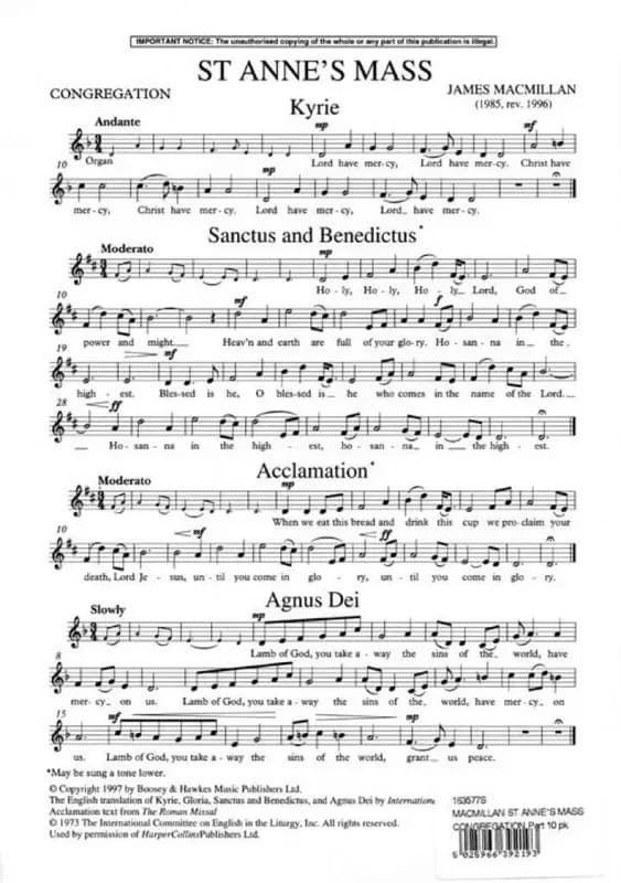 St anne's mass