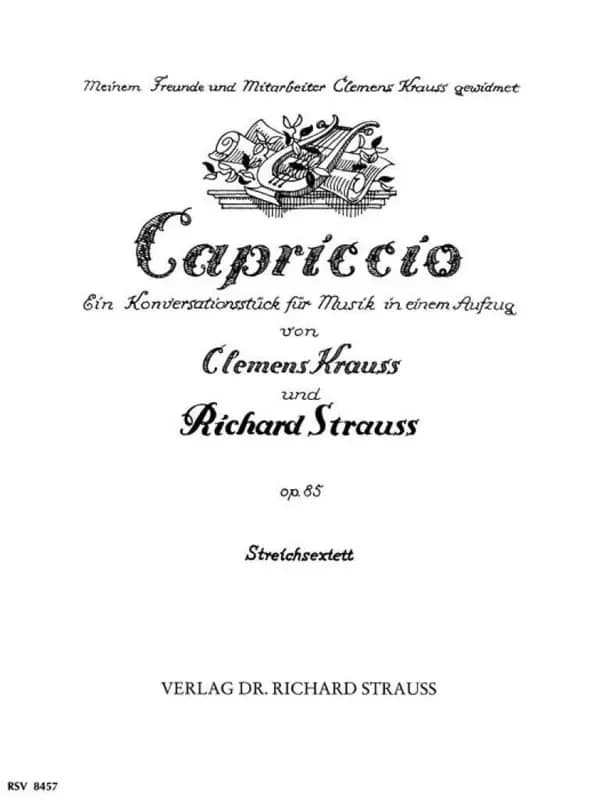 Capriccio op. 85 -ensemble de partitions