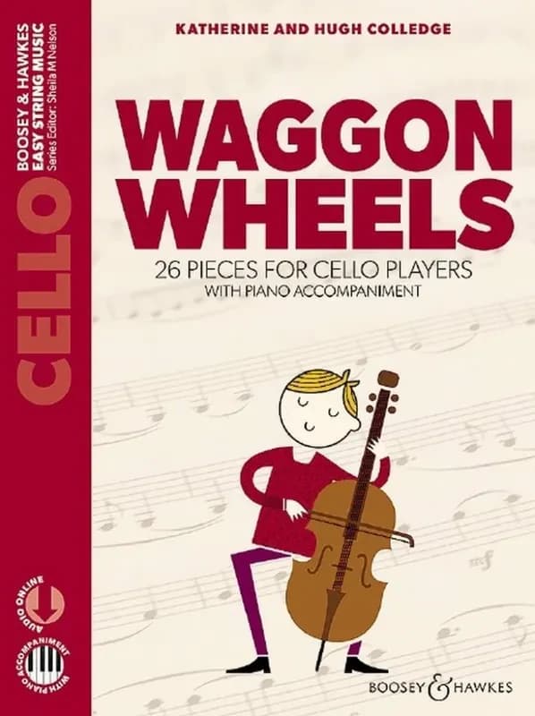 Waggon wheels 26 pieces for cello players