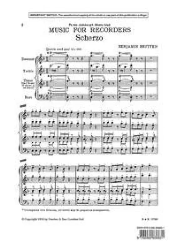 Scherzo flute a bec-partition+parties separees