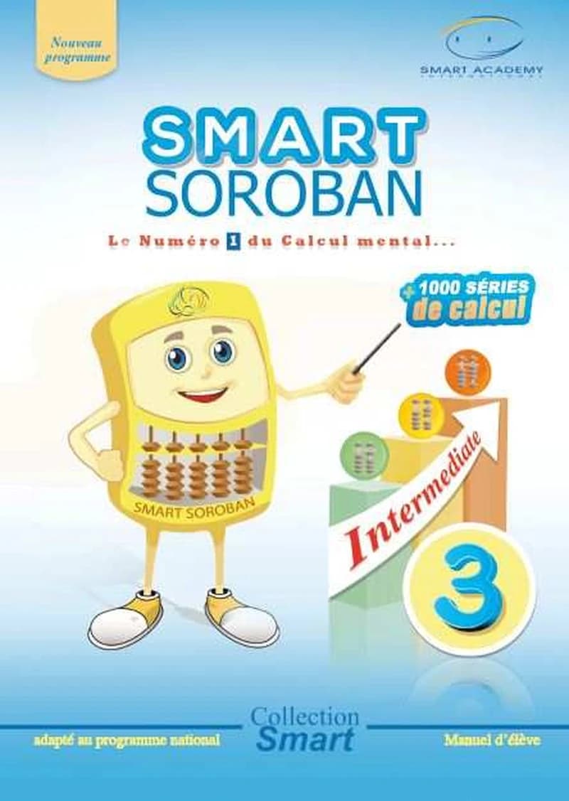 Smart Soroban 3 Intermédiate: ( Pack Manuel + Abacus Soroban )