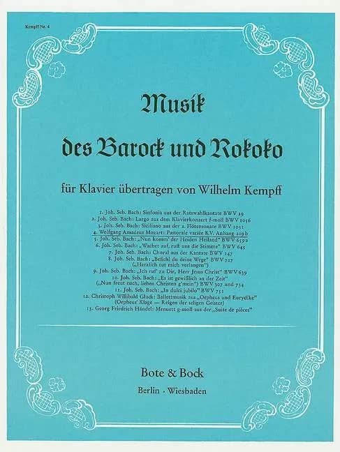 Musik des barock und rokoko