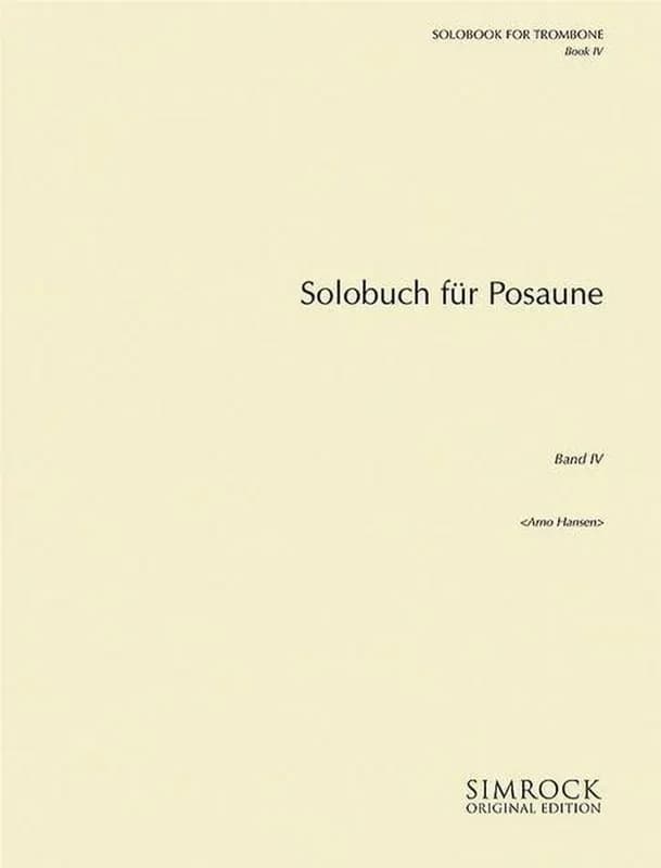Solobook for trombone