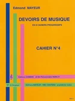 Devoirs de musique cahier 4 --- formation musicale