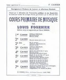 Cours primaire de musique cahier 4 --- formation musicale