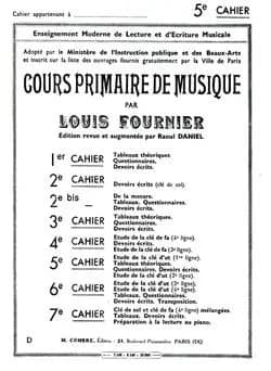 Cours primaire de musique cahier 5 --- formation musicale