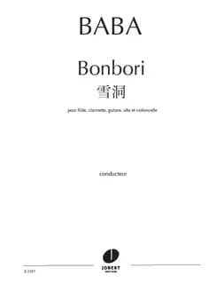Bonbori pour flute, clarinette, guitare, alto et violoncelle --- conducteur et parties separeees