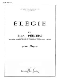Elegie op.38 --- orgue
