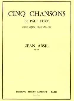 Chansons de paul fort op.18 (5) --- choeur a 2 voix egales et piano