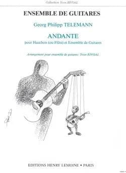 Andante --- flute ou hautbois et 4 guitares